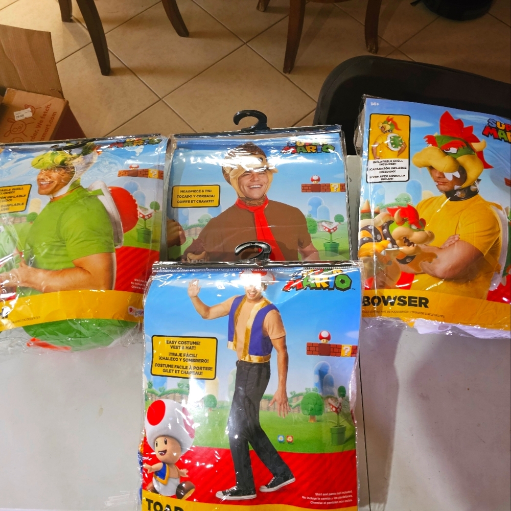 Adult Super mario Halloween costumes